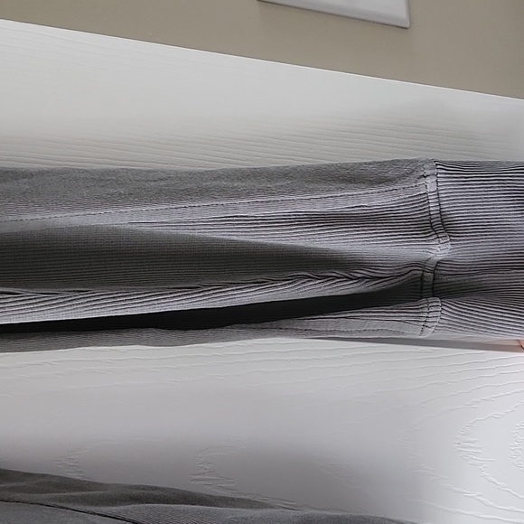 UpWest Mens Long Sleeve Crewneck 100% Cotton Sage Green Ribbed Size M - Picture 4 of 7